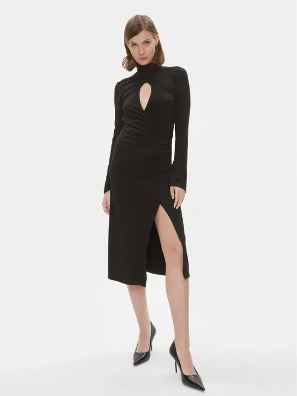 pinko Pinko Koktel haljina Alpha 102367 A1DE Crna Slim Fit
