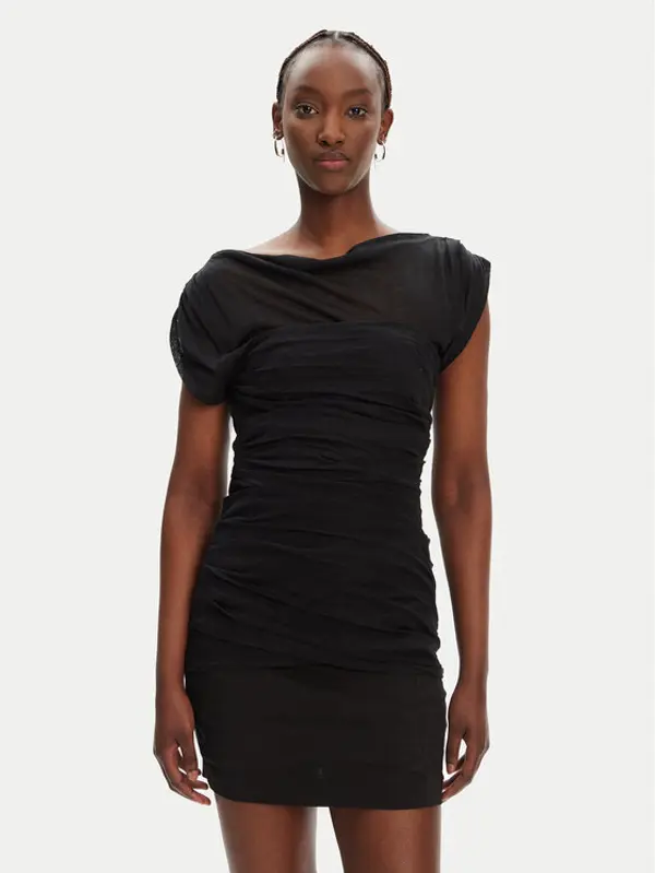 pinko PINKO Koktel haljina Discoland 104872 A2GF Crna Slim Fit