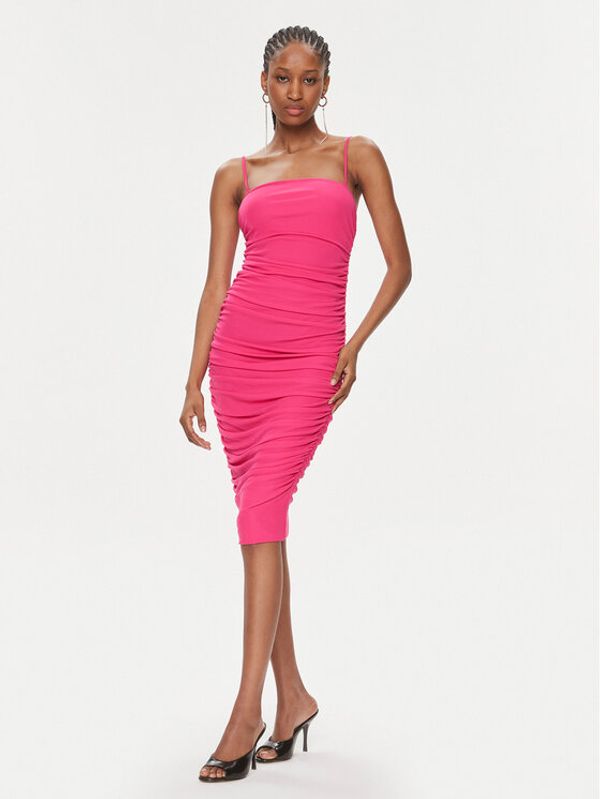 PINKO Pinko Koktel haljina Forza 101960 A17I Ružičasta Slim Fit