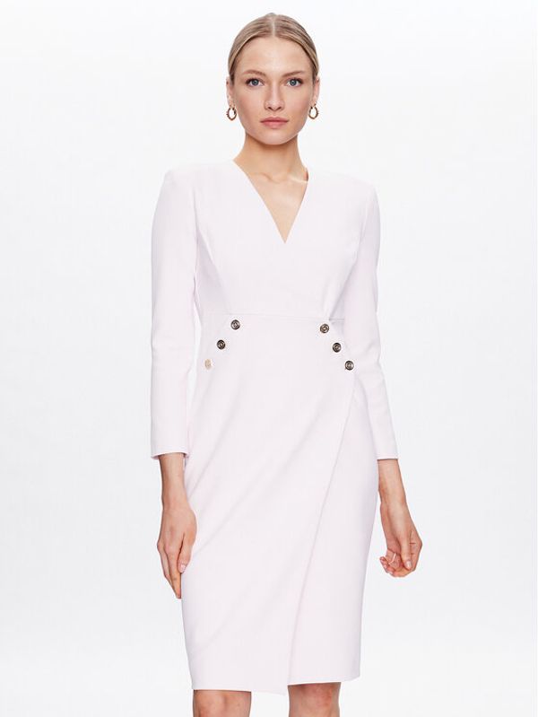 Pinko Pinko Koktel haljina Misiones 100519 A0HC Ružičasta Regular Fit