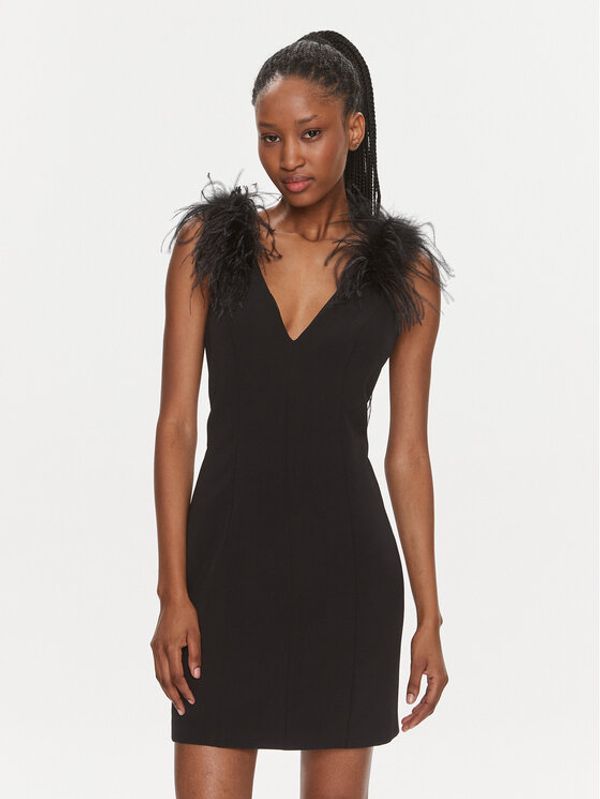 PINKO Pinko Koktel haljina Pica 103086 A1JX Crna Regular Fit