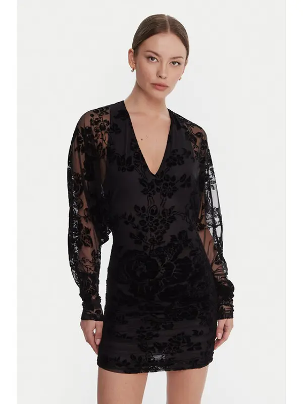 pinko PINKO Koktel haljina Roulette 105624 A2QD Crna Regular Fit