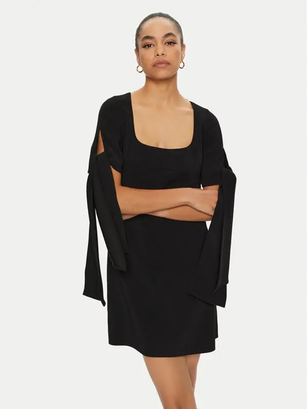 pinko PINKO Koktel haljina Verdicchio 103223 7624 Crna Regular Fit