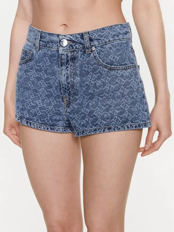 pinko Pinko Kratke traperice Andatura 100812 A0Q0 Plava Regular Fit