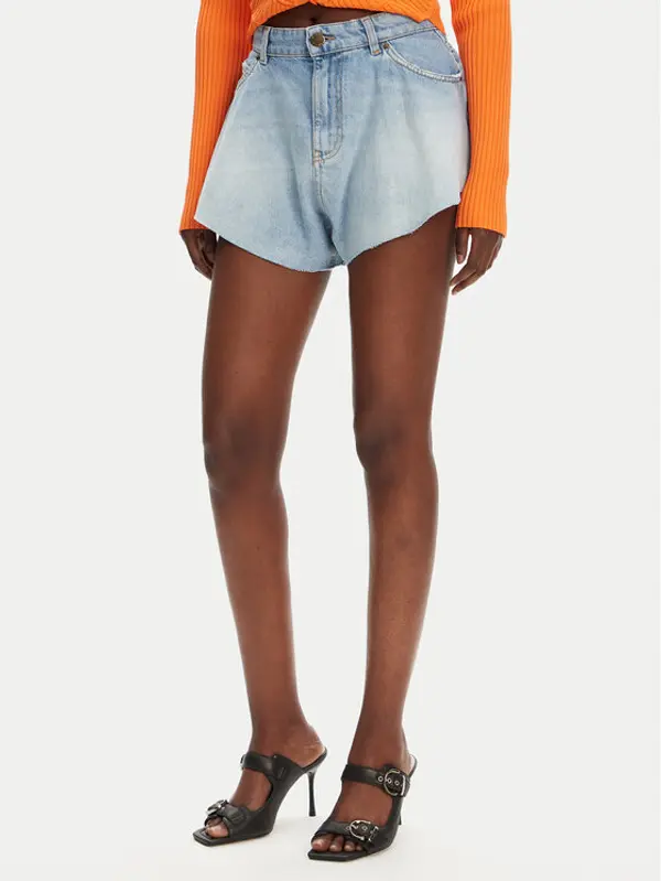 pinko PINKO Kratke traperice Calma 100395 A2OC Plava Relaxed Fit