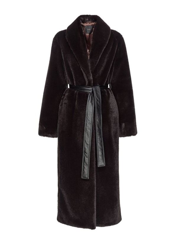 PINKO PINKO Krzno COMORE 103824 A1ZM M28 Smeđa Regular Fit