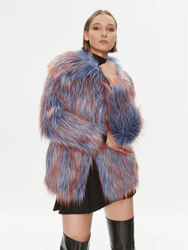 pinko Pinko Krzno Crudelia 102000 A18C Plava Regular Fit