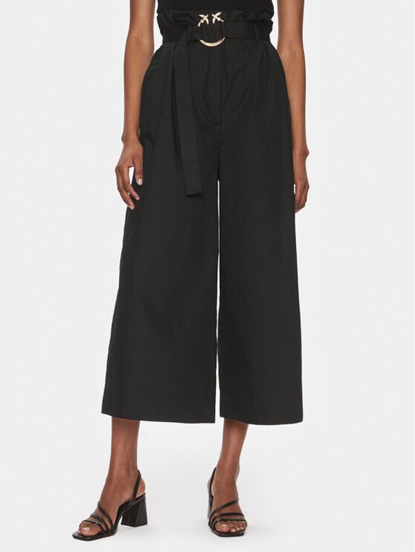 Pinko Pinko Kulot Poseidone 103006 A1N3 Crna Relaxed Fit