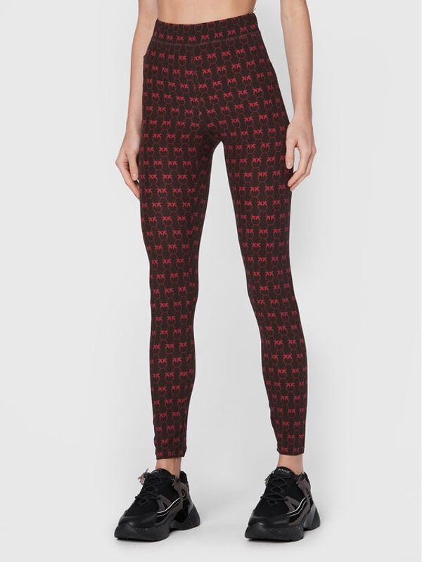 Pinko Pinko Leggings Geloso 1G17YU 8583 Smeđa Slim Fit