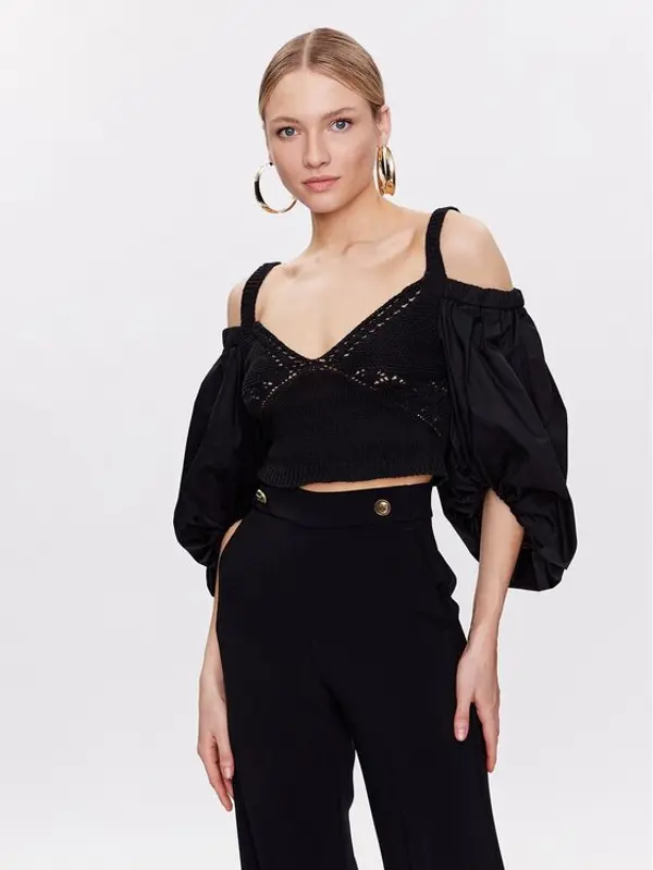 pinko Pinko Majica 101165 A0TS Crna Regular Fit