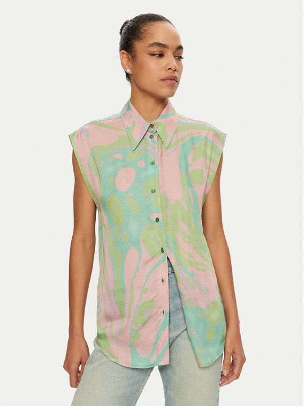 PINKO PINKO Majica 103116 A1NQ Zelena Regular Fit