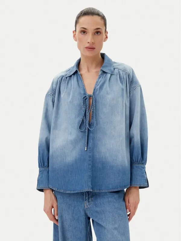 pinko PINKO Majica 104630 A2DT Plava Relaxed Fit