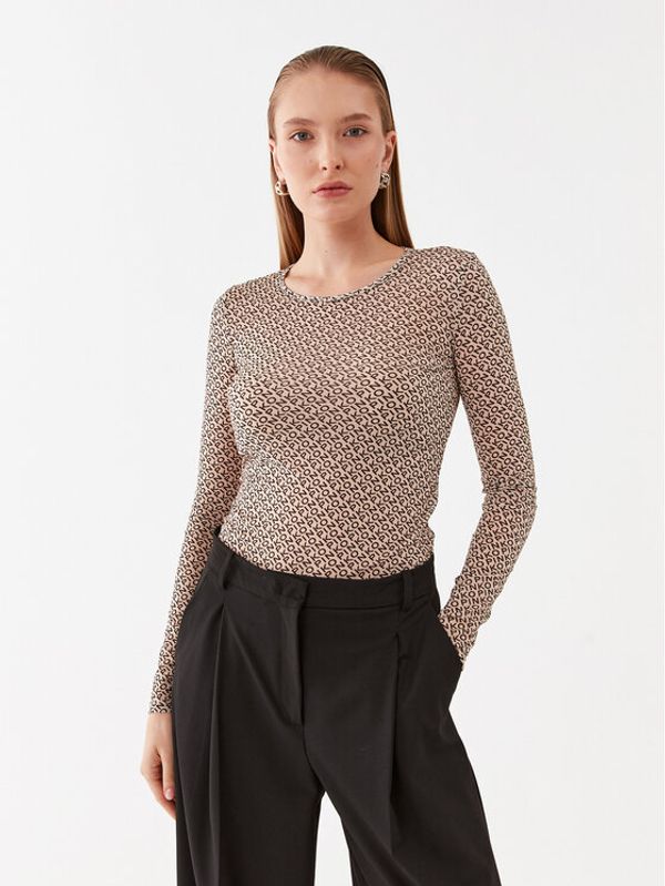 PINKO Pinko Majica Berlino 100639 A13G Bež Slim Fit