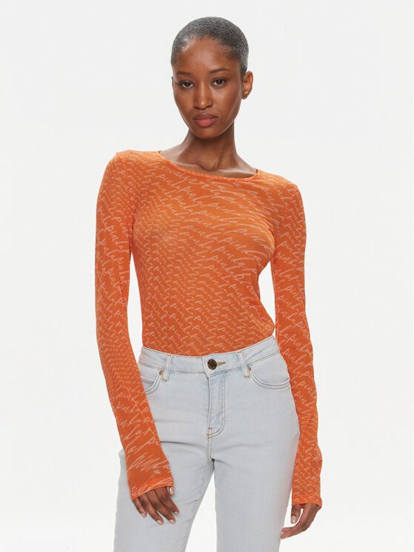 PINKO Pinko Majica Berlino 100639 A1A0 Narančasta Regular Fit
