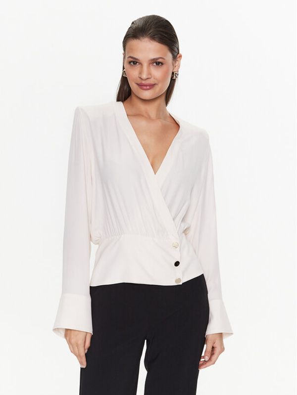 PINKO Pinko Majica Bravo 101141 8889 Écru Regular Fit