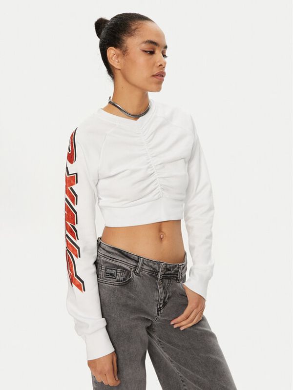 PINKO PINKO Majica dugih rukava 103259 A1QG Bijela Regular Fit