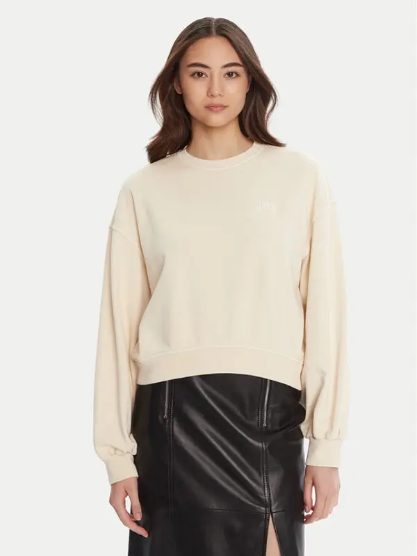 pinko PINKO Majica dugih rukava Maliardo 105510 A2RB Bež Regular Fit