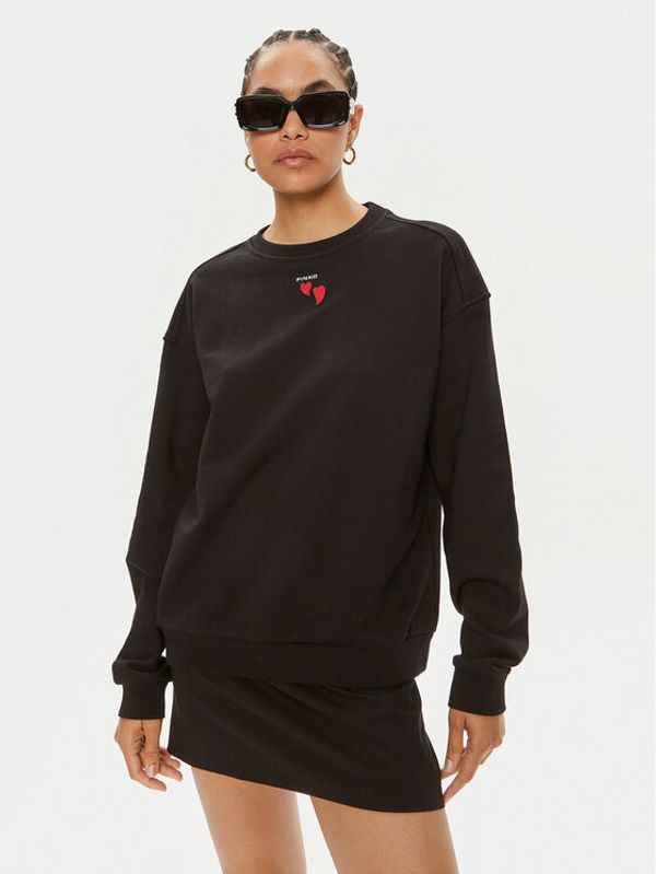 PINKO Pinko Majica dugih rukava Nella 102199 A1TM Crna Regular Fit