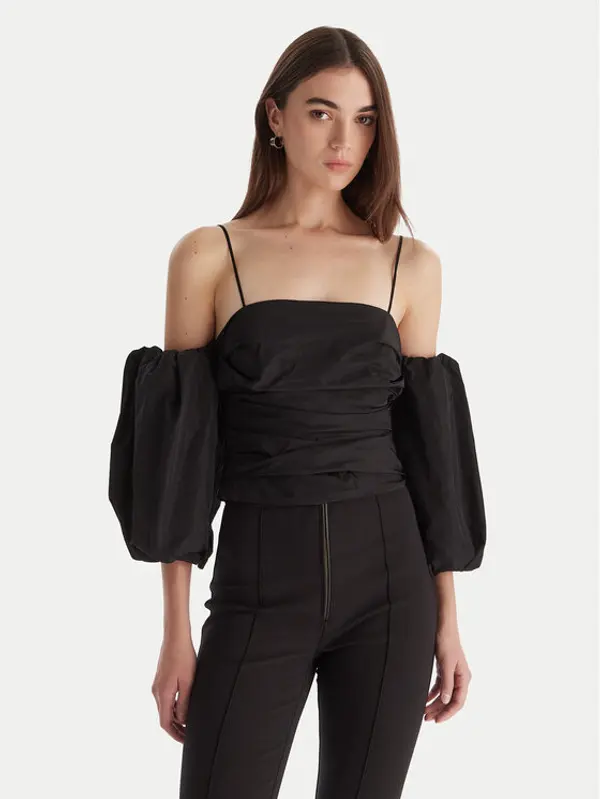 pinko PINKO Majica Taffeta 105552 Y3LE Crna Regular Fit