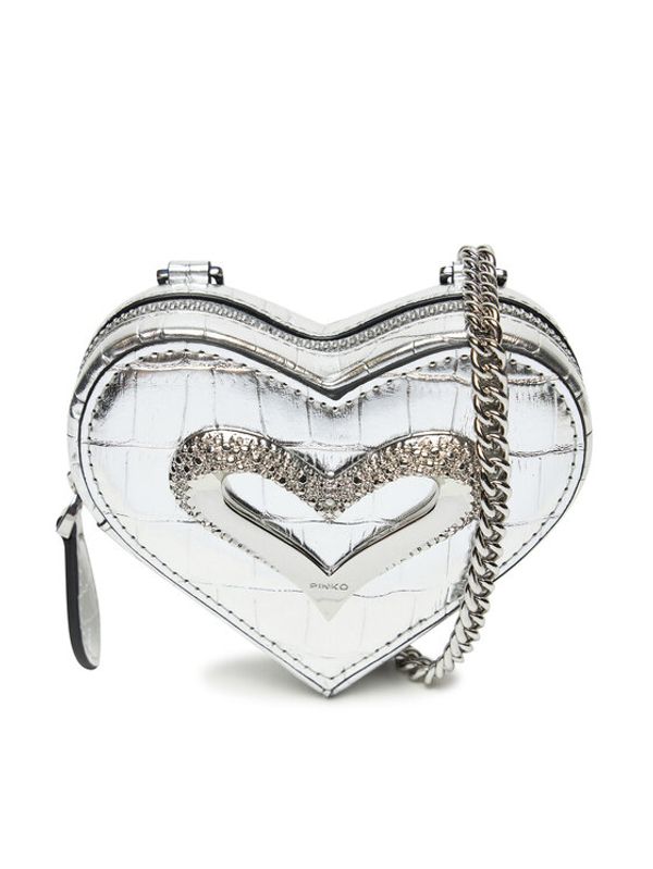 PINKO PINKO Novčanik za kovanice Heart Pills Holder . AI 24-25 PCPL 103835 A1W5 Srebrna