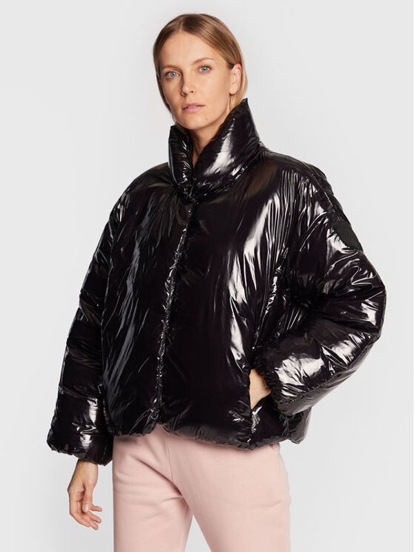 Pinko Pinko Pernata jakna Ianna 1G17XH A00N Crna Relaxed Fit
