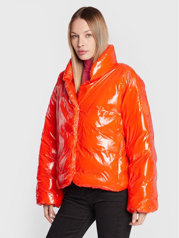 Pinko Pinko Pernata jakna Ianna 1G17XH A00N Narančasta Regular Fit