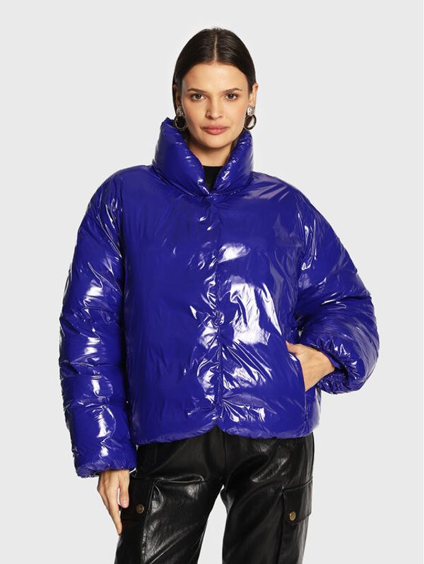 Pinko Pinko Pernata jakna Ianna 1G17XH A00N Plava Relaxed Fit