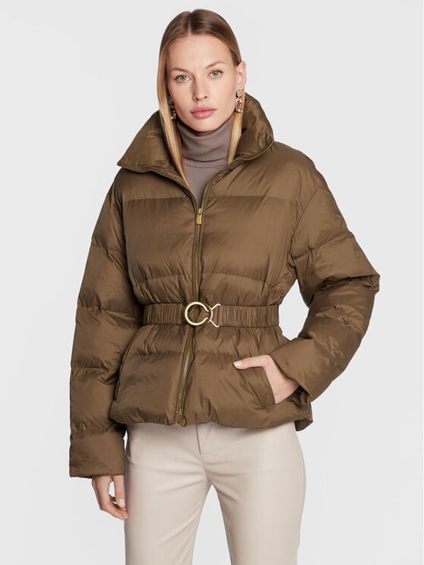 Pinko Pinko Pernata jakna Iva 1 1G18E5 Y834 Smeđa Relaxed Fit