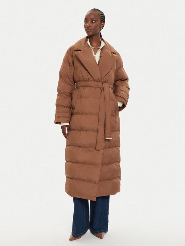 PINKO Pinko Pernata jakna Taccuino 103829 A0L5 Smeđa Regular Fit