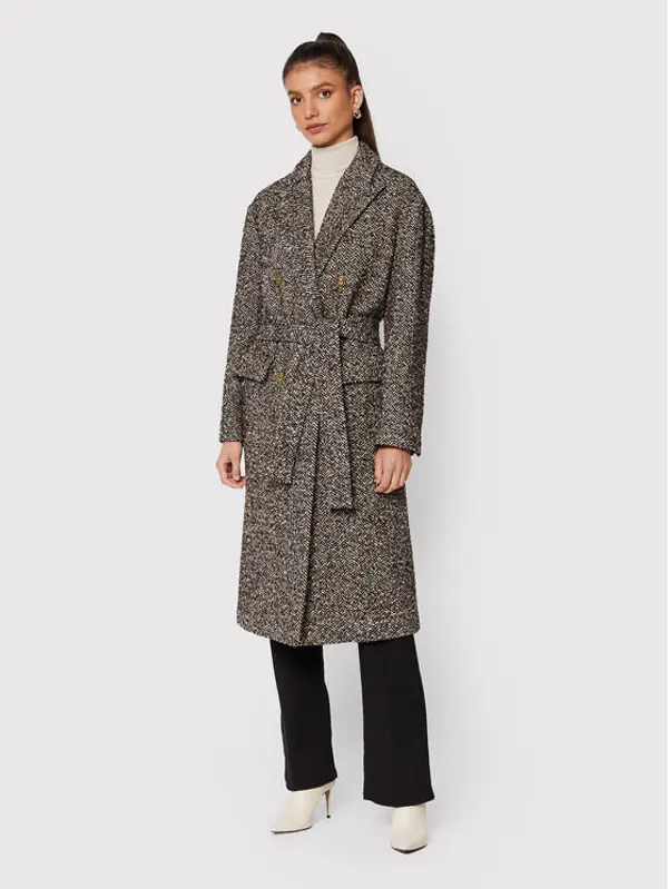 pinko Pinko Prijelazni kaput Camille 1G18CN A03H Smeđa Regular Fit