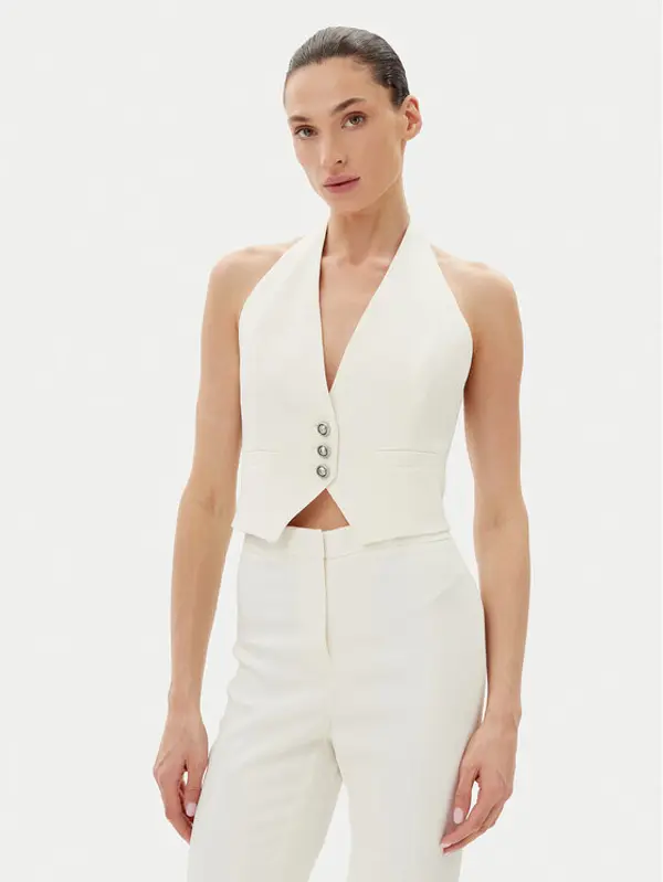 pinko PINKO Prsluk 104931 A213 Bijela Regular Fit