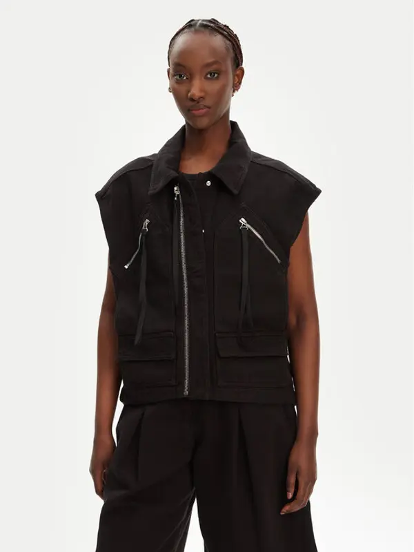 pinko PINKO Prsluk Gerard Gilet 105237 A2M8 Crna Regular Fit