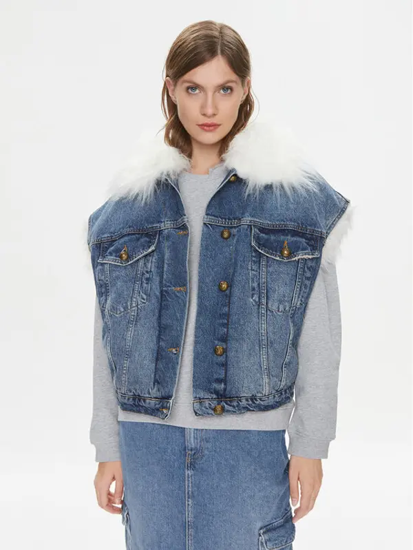 pinko PINKO Prsluk Uragano 102181 A0ZR Plava Regular Fit