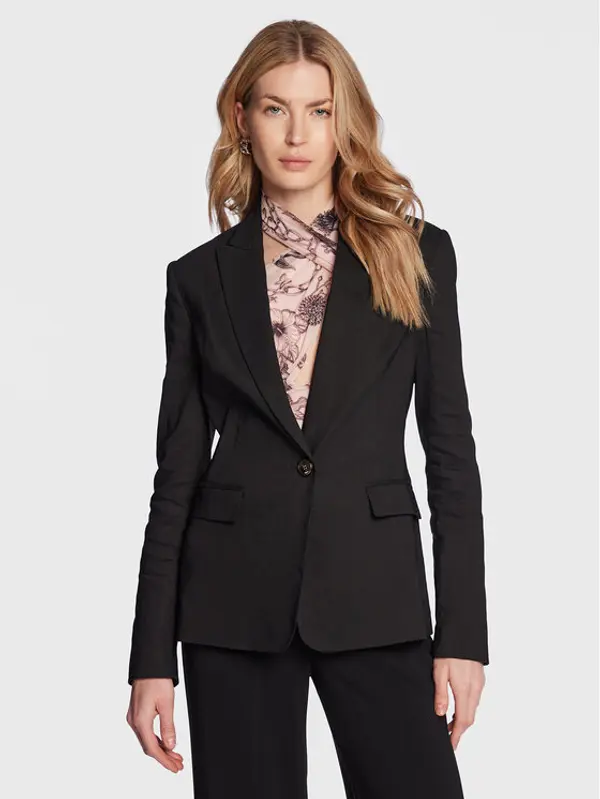 pinko Pinko Sakoi Equilibrato 100987 A0IM Crna Slim Fit