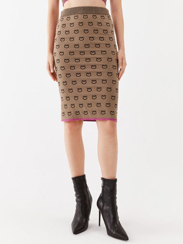 PINKO Pinko Suknja olovka 101565 A112 Smeđa Slim Fit