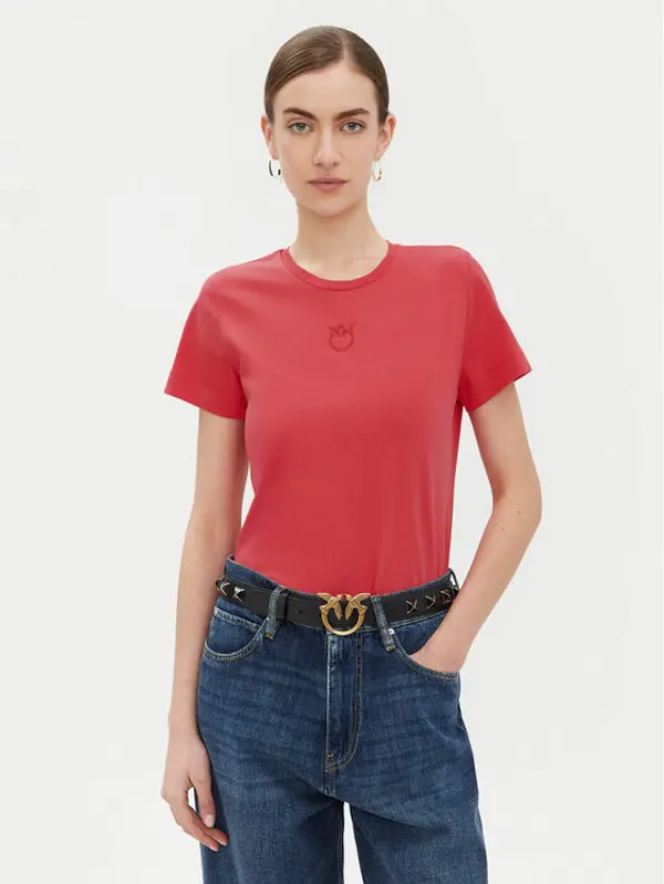 pinko PINKO T-shirt 100355 A2HN Crvena Regular Fit