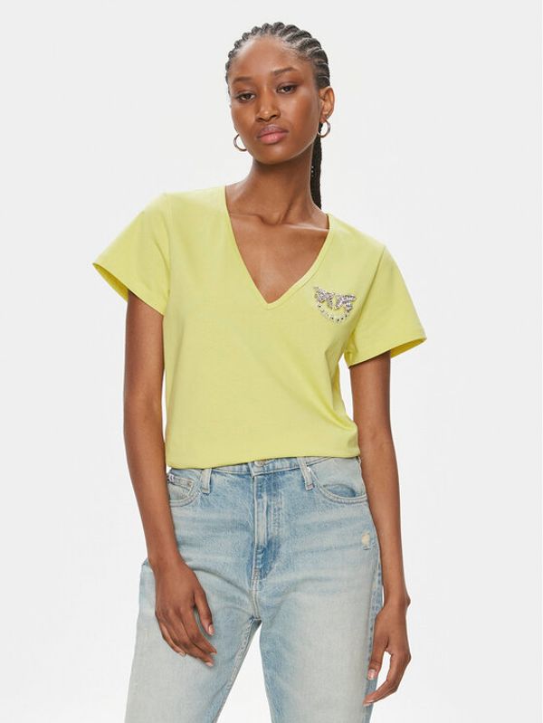 Pinko Pinko T-shirt 100372 A1R7 Žuta Regular Fit