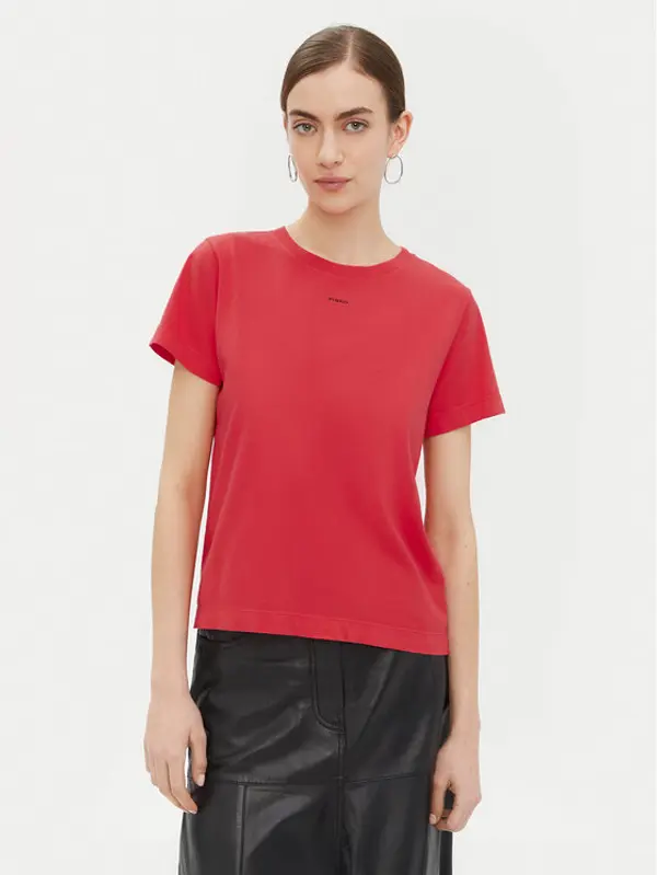 pinko PINKO T-shirt 100373 A228 Crvena Regular Fit