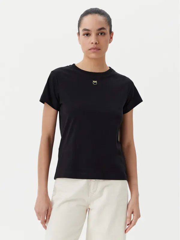 pinko PINKO T-shirt 100373 A2OG Crna Regular Fit