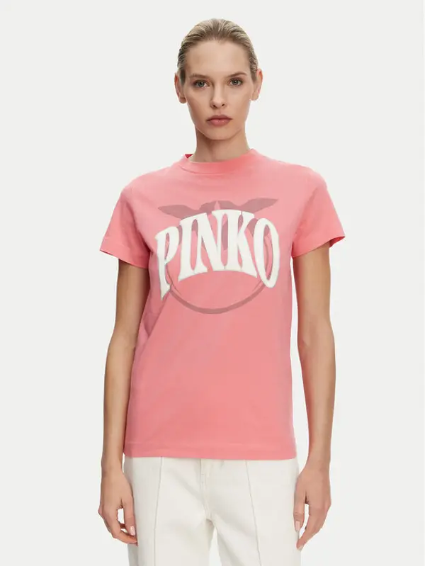pinko PINKO T-shirt 101752 A2CT N55 Ružičasta Regular Fit
