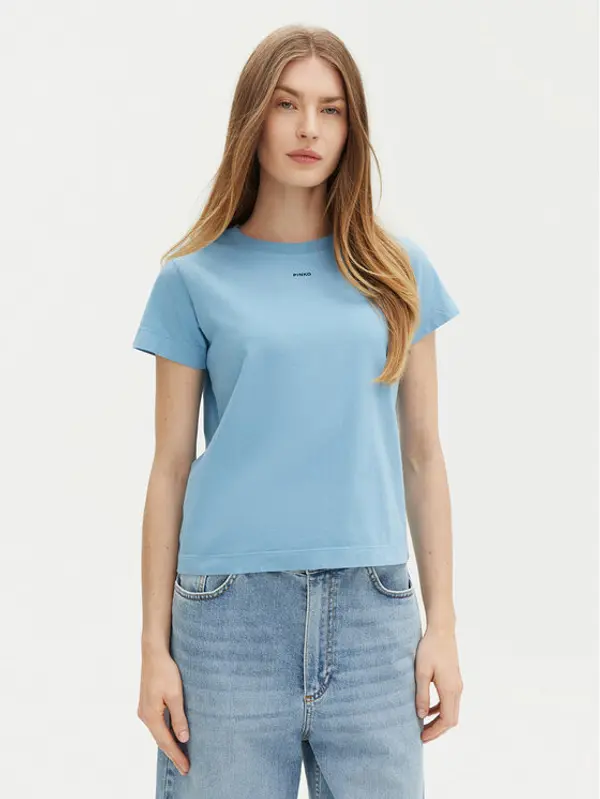 pinko PINKO T-shirt Basico 100373 Plava Regular Fit