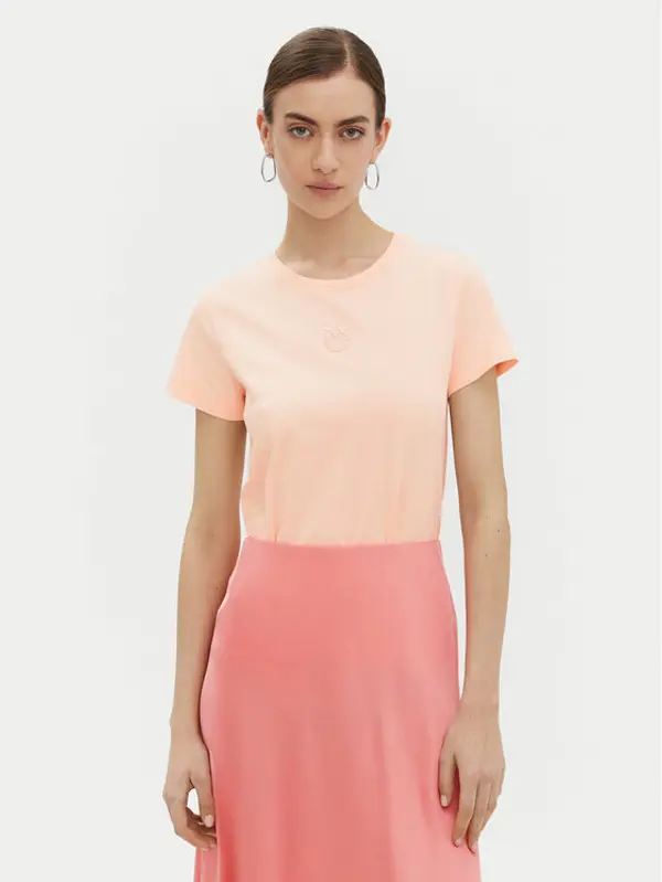 pinko PINKO T-shirt Bussolotto 100355 Ružičasta Regular Fit