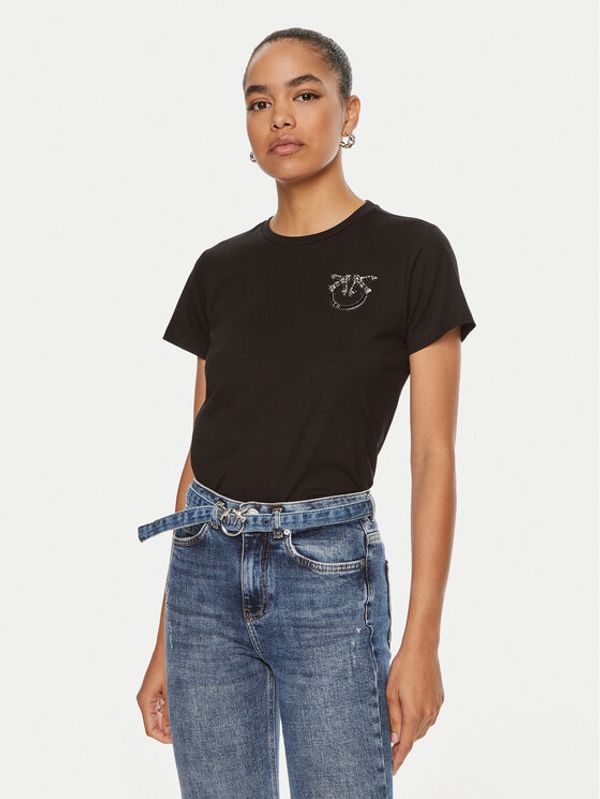 PINKO Pinko T-shirt Nambrone 103320 A24E Crna Relaxed Fit