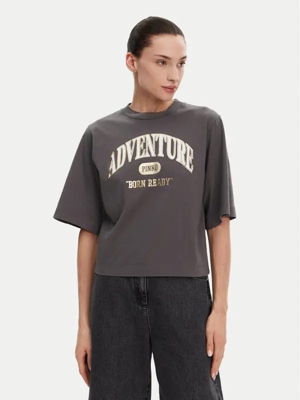 pinko PINKO T-shirt Niamey 104604 A2CS Siva Regular Fit