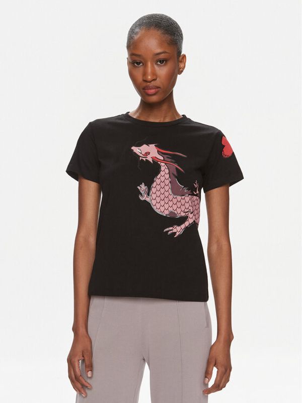 PINKO Pinko T-shirt Quentin 100535 A1RN Crna Regular Fit