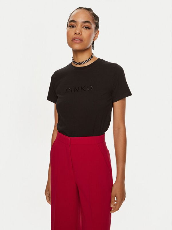 PINKO Pinko T-shirt Start 101752 A227 Crna Regular Fit