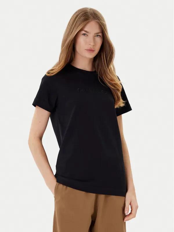 pinko PINKO T-shirt Start 101752 A2RD Crna Regular Fit