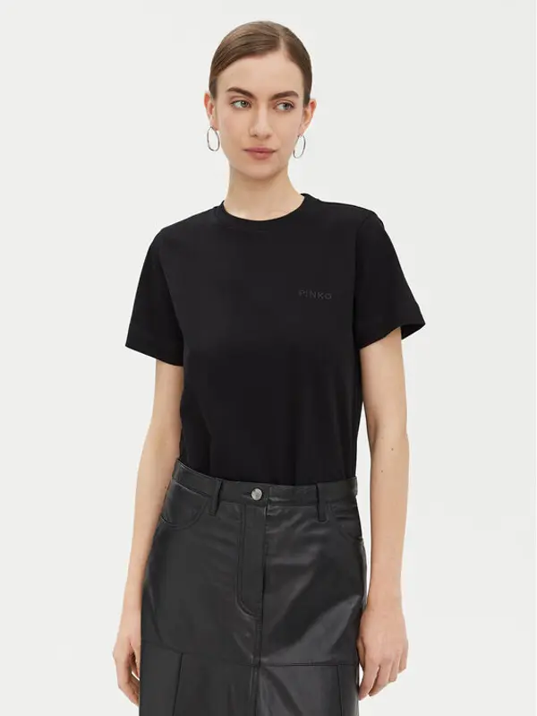 pinko PINKO T-shirt Start 101752 Crna Regular Fit