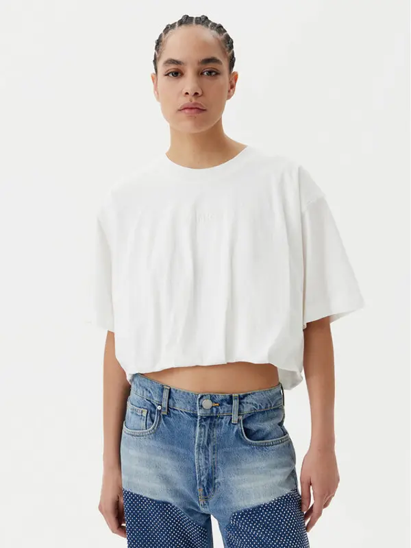 pinko PINKO T-shirt Torrone 104257 A2F8 Bijela Regular Fit