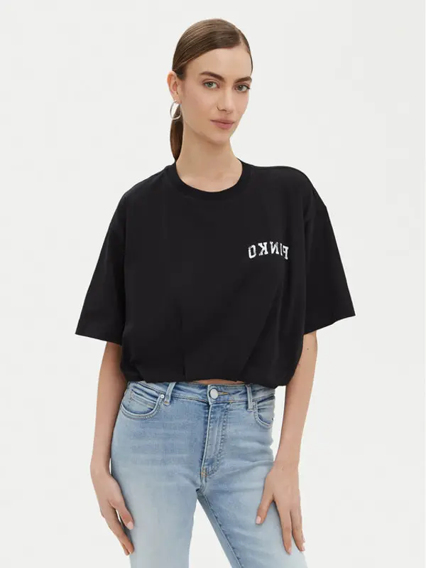 pinko PINKO T-shirt Torrone 104257 Crna Regular Fit